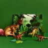 Динозавры и драконы для детей серии "Мир динозавров": птеродактиль, тираннозавр, стегозавр, цератозавр (набор фигурок из 6 предметов) (MM206-027)
