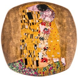 Тарелка квадратная lefard "поцелуй" (г. климт) 19 см золотая Lefard (104-512)