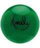 Мяч для художественной гимнастики AGB-203 15 см, зеленый, с насыщенными блестками (843746)