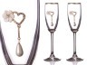Набор бокалов для шампанского из 2 шт.с золотой каймой 150 мл. (кор=1набор.) Посуда ООО (802-510644)
