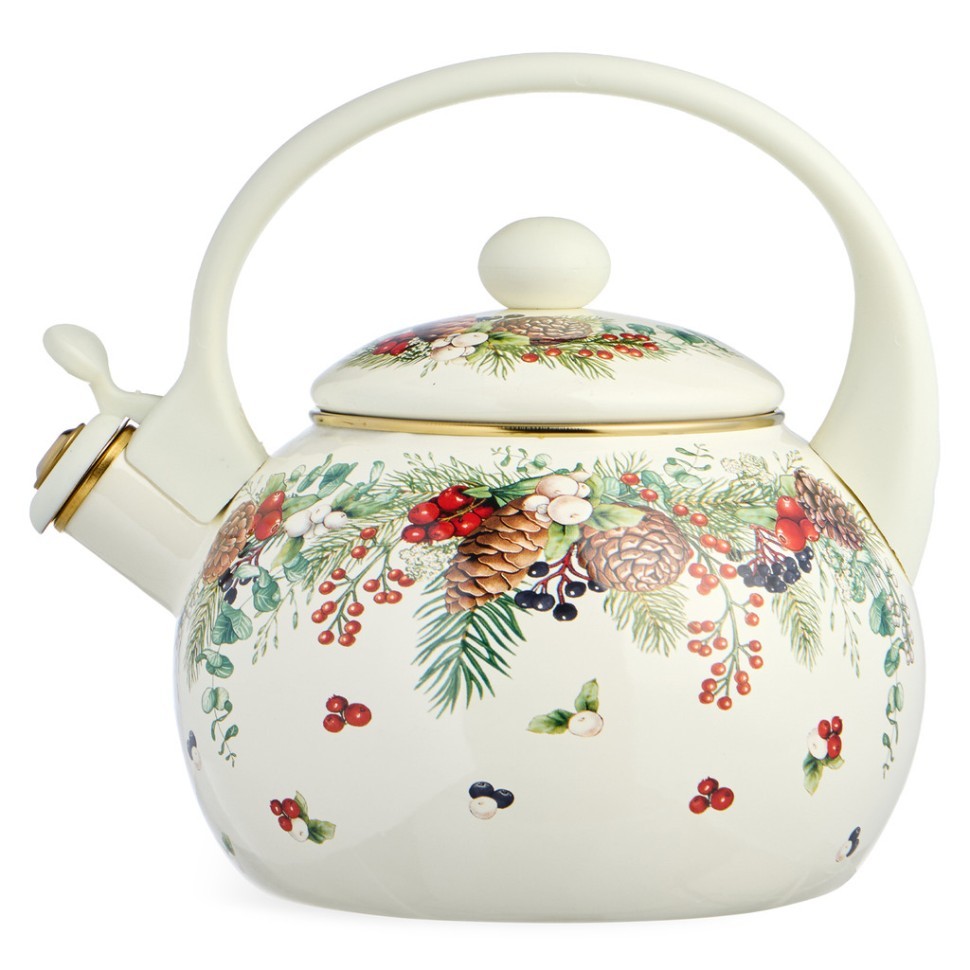 Чайник agness эмалированный со свистком серия "celebration", 2,2л, индукционное дно Agness (943-080)