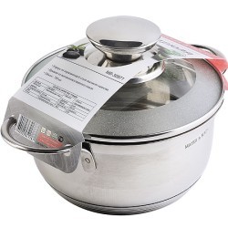 Кастрюля с крышкой 1 л 14 см нерж/ст Mayer&Boch (30971)