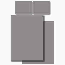 Кпб 1,5 спальный, "solid" серый, сатин, хлопок 100%,под.150х210-1шт, пр.180х220-1шт, нав.50х70-2шт Lefard (989-003-17)