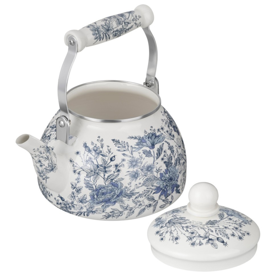 Чайник agness эмалированный серия "royal blue", 2,6 л (943-131) 