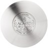 Кастрюля agness со стекл.крышкой, 4,6л, 22х12,5см,высококачественная нерж.сталь 18/10, индукция Agness (937-735)