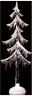 Декор.изделие "блестящая елочка" с подсветкой 16*9 см.высота=46 см.дизайн горн.хрусталь (кор=6 шт.) Lefard (234-124)