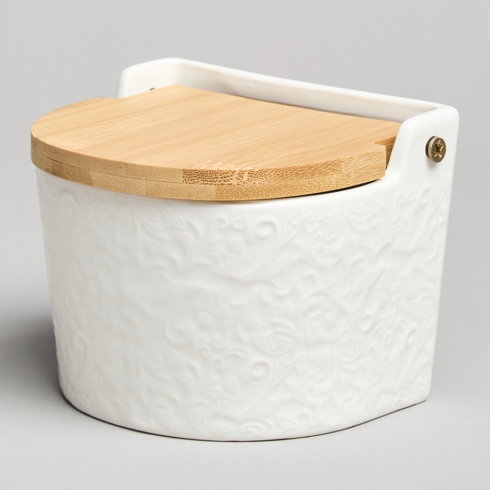 Банка для соли с дер.крышкой lefard "muse" 11,5*11*9,5 см 450 мл Lefard (587-238)