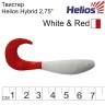 Твистер Helios Hybrid 2,75"/7,0 см, цвет White RT 7 шт HS-13/1-003 (78175)