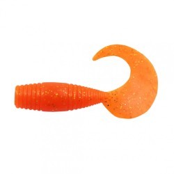 Твистер Yaman PRO Spry Tail, р.1,5 inch, цвет #03 - Carrot gold flake (уп. 10 шт.) YP-ST15-03 (87997)