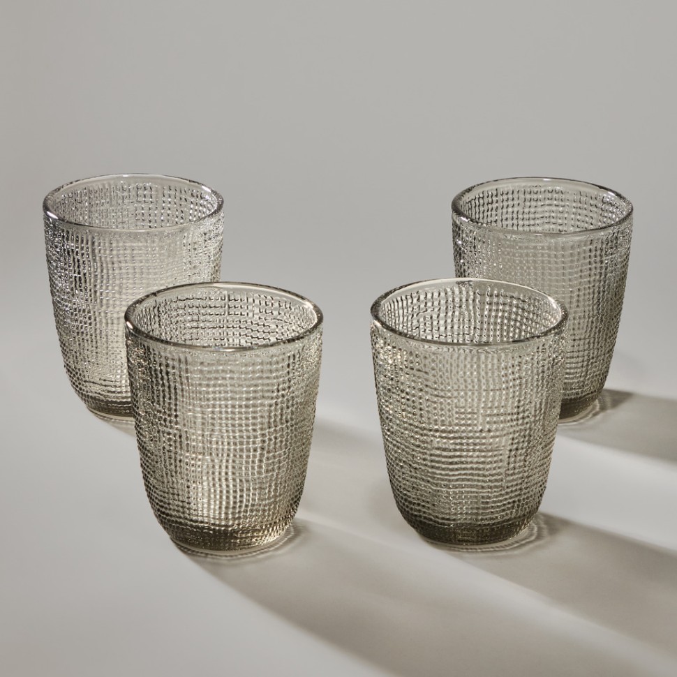 Набор стаканов "tempo" grey 4 шт./300 мл Lefard (355-384)