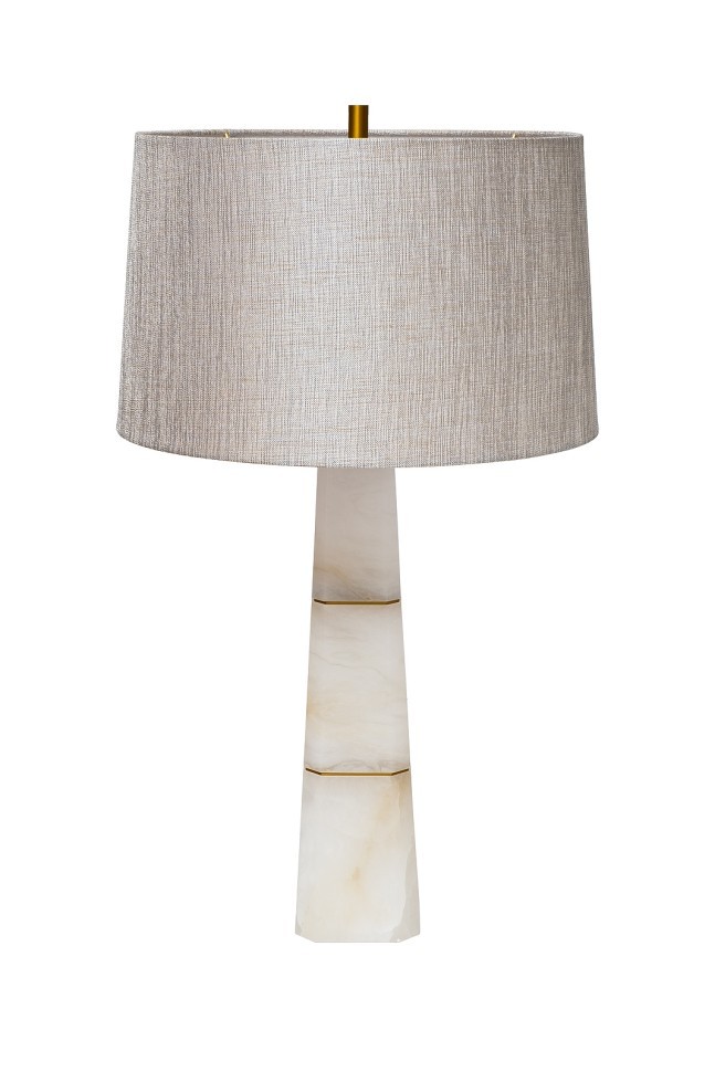 Лампа настольная плафон цвет серо-бежевый Н.81см (TT-00016365)