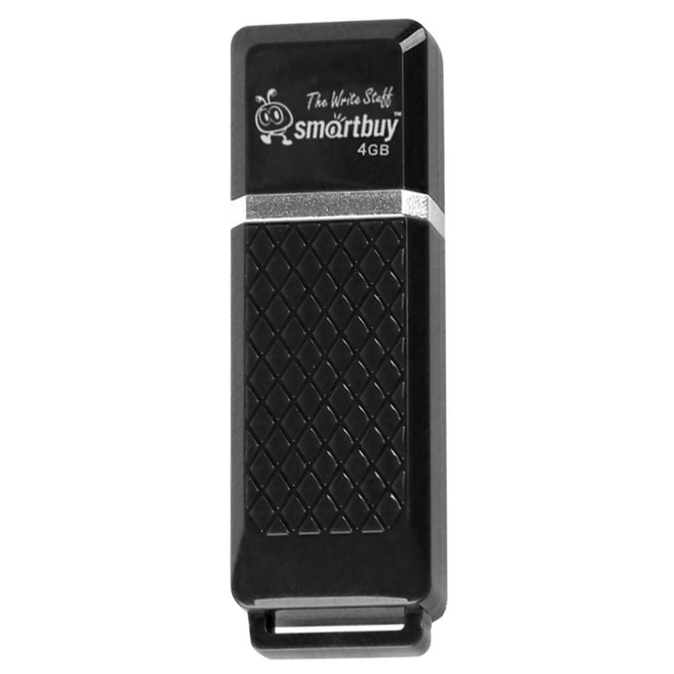 Флешка 4 GB Smartbuy Quartz USB 2.0 (SB4GBQZ-K) цена за 2 шт (65833)