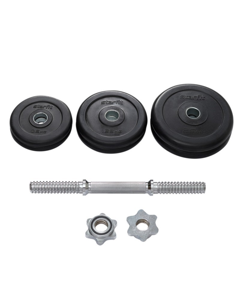 Гантель разборная обрезиненная в коробке STARFIT DB-716, 10 кг (2107580)
