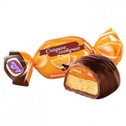 Конфеты шоколадные KONTI Сладкое созвучие со вкусом шоколада и апельсина 1000 г 622557 (1) (96138)
