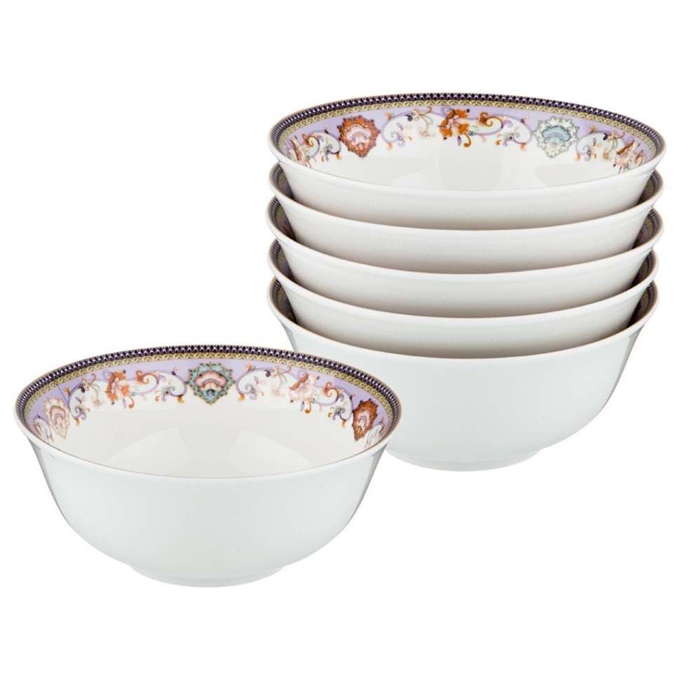 Набор салатников  "люция" 6 шт. высота=6,5 см. диаметр=15 см. Lefard (264-886)