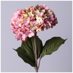 Цветок искусственный гортензия длина=60см , цвет розовый мал.уп.=24шт Lefard (535-346)