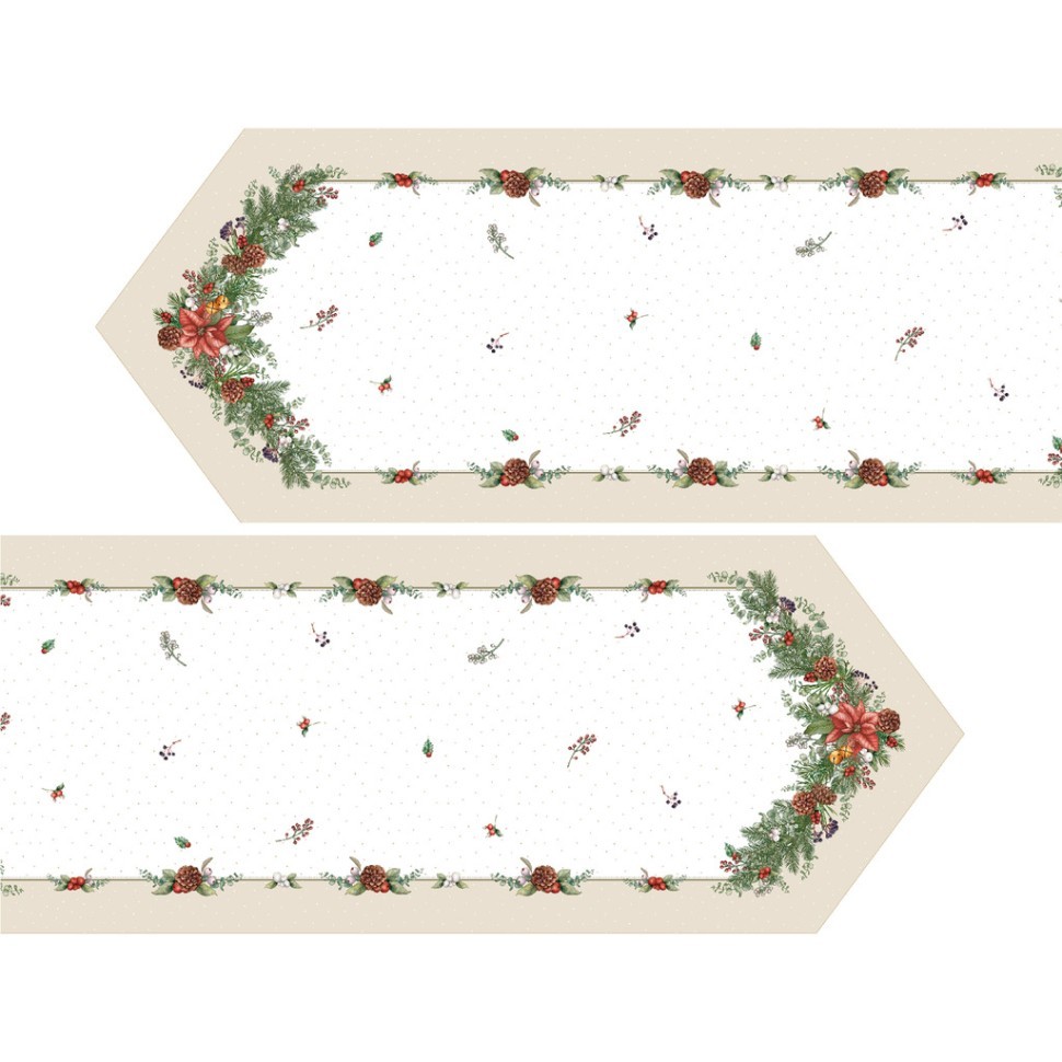 Дорожка на стол 45х145 cm  "celebration", цвет: бежевый, tm lefard, полиэстер 100% Lefard (986-001-3)