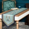 Дорожка "листья мориса" green stripe   45х215см, 100% хлопок,твил c пропиткой Lefard (850-752-34)