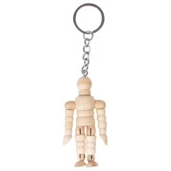 Брелок для ключей Манекен человека 7 см 191295 цена за 5 шт (86489)
