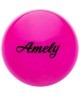 Мяч для художественной гимнастики AGB-102, 15 см, розовый, с блестками (402279)