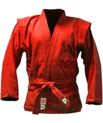 Куртка для самбо JS-302, красная, р.6/190 (157104)