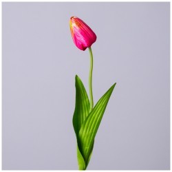 Цветок искусственный тюльпан длина=48см , цвет розовый мал.уп.=60шт Lefard (535-342)