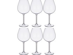 Набор бокалов для вина из 6 шт. "gastro/colibri" 650 мл высота=22 см Crystalite Bohemia (669-247)