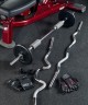 Гриф для штанги Starfit BB-101 EZ-образный, d=25 мм, металл, с металлическими замками, хром, 120 см (2103499)