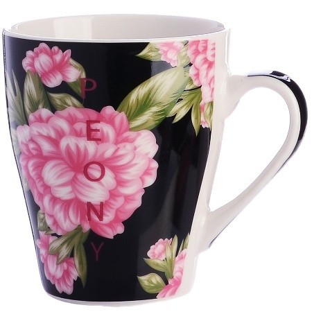 Кружка 340мл Цветы Peon LR (9-31223-2)