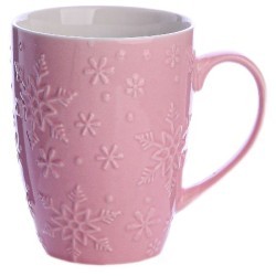 Кружка 340мл с рельефом Pink LR (9-31351-3)