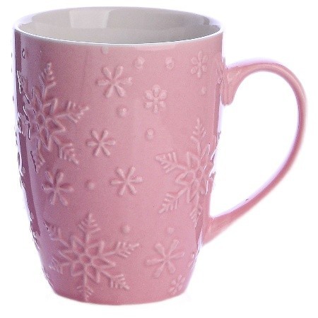 Кружка 340мл с рельефом Pink LR (9-31351-3)