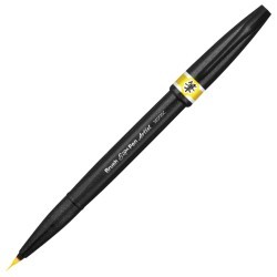 Ручка-кисть Pentel Brush Sign Pen Artist желтая SESF30C-G (69536)