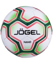 Мяч футбольный Nano, №4, белый/зеленый (772497)