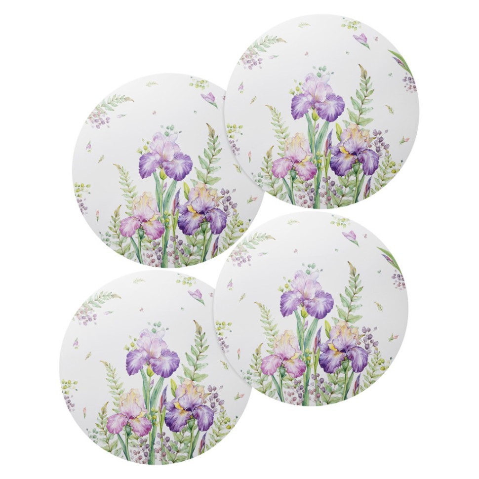 Набор подстановочных салфеток "irises" из 4 шт., диаметр=38 см Lefard (771-149)