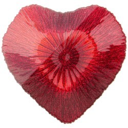 Блюдо "heart" red shiny 23см АКСАМ (339-228)