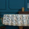 Скатерть круглая "листья морриса" gold stripe d150 см , 100% хлопок , твил, пропитка Lefard (850-752-26)