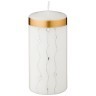 Свеча декоративная столбик  высокий "волшебное сияние" white диаметр 7 см высота 15 см Adpal (348-829)
