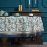 Скатерть "листья мориса" gold stripe овальная 160х220 см , 100% хлопок , твил, пропитка Lefard (850-752-41)