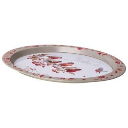 Поднос сервировочный agness "снегири" овальный 39,5*29*1,7 см (898-270) Поднос сервировочный agness "снегири" овальный 39,5*29*1,7 см (898-270)
