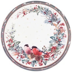 Поднос сервировочный agness коллекция "снегири" зеленый 33*2,1 см Agness (898-238) Поднос сервировочный agness коллекция "снегири" зеленый 33*2,1 см Agness (898-238)
