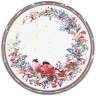 Поднос сервировочный agness коллекция "снегири" зеленый 33*2,1 см Agness (898-238)