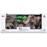 Набор фигурок животных серии "Мир диких животных": Семья слонов, 5 предметов (MM201-010)