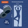 Коврик для йоги и фитнеса спортивный ТПЭ 183x61x0,6 см голубой/синий DASWERK 680033 (1) (95628)