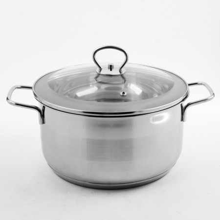 Кастрюля со стеклянной крышкой, 26см, 6,6л, нерж/сталь (2010-1)