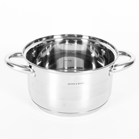 Кастрюля 2,6л нерж/ст с крышкой (9-30996-2,6)