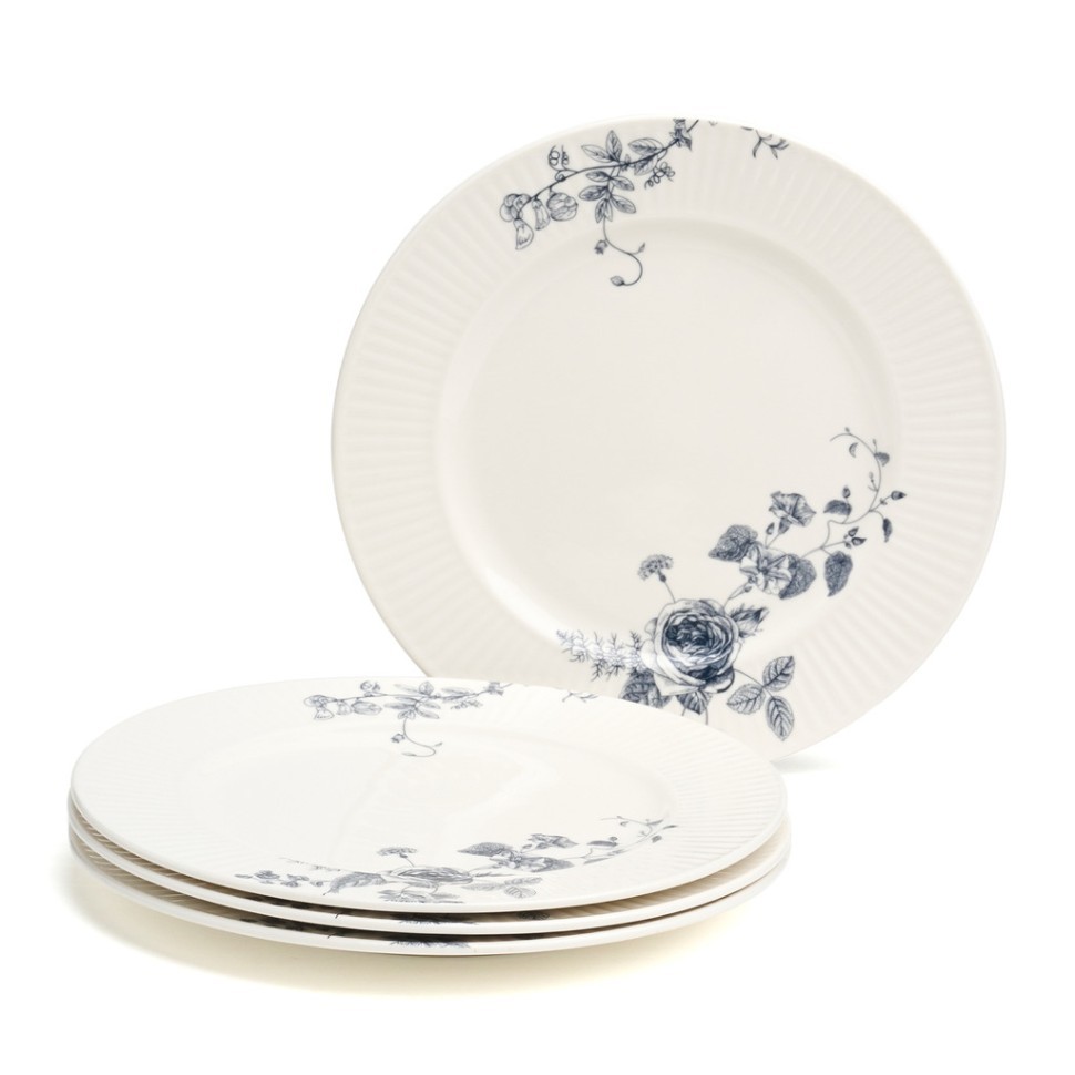 Набор тарелок закусочных lefard "blue garden" 4 шт. 20 см Lefard (191-347-1)