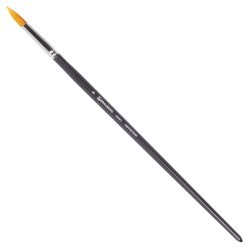Кисть художественная Brauberg Art Classic синтетика жесткая, круглая, № 8, длинная ручка 200661 (69404)