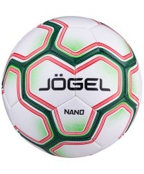 Мяч футбольный Nano, №5, белый/зеленый (772501)