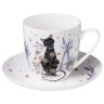Чайная пара lefard "лавандовые коты" 350 мл Lefard (425-174)
