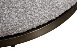 Кресло Verona вращающееся, букле серый Orso-SER/бронза 70*77*80см (TT-00016876)